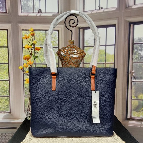 NWT DOONEY & BOURKE LARGE PEBBLE GRAIN SHOPPER & LARGE SLIM WRISTLET (BL… - Picture 5 of 16